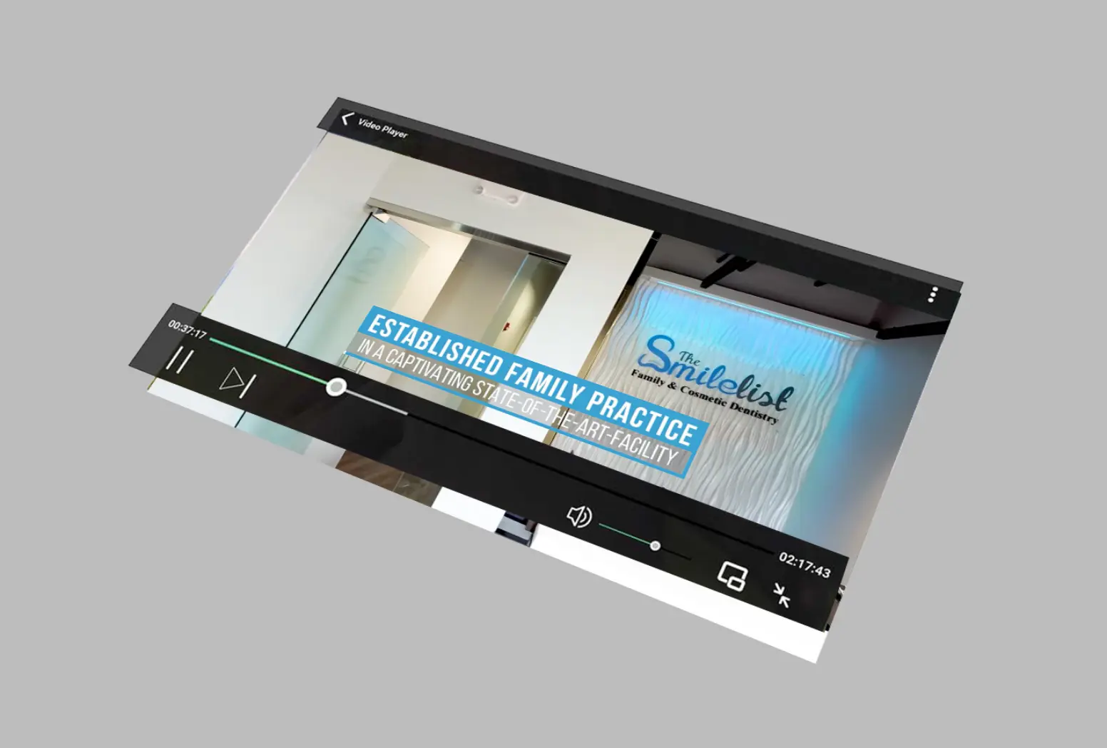 A screenshot from the on-location drone video we produced for Umbrella Dental Partners.