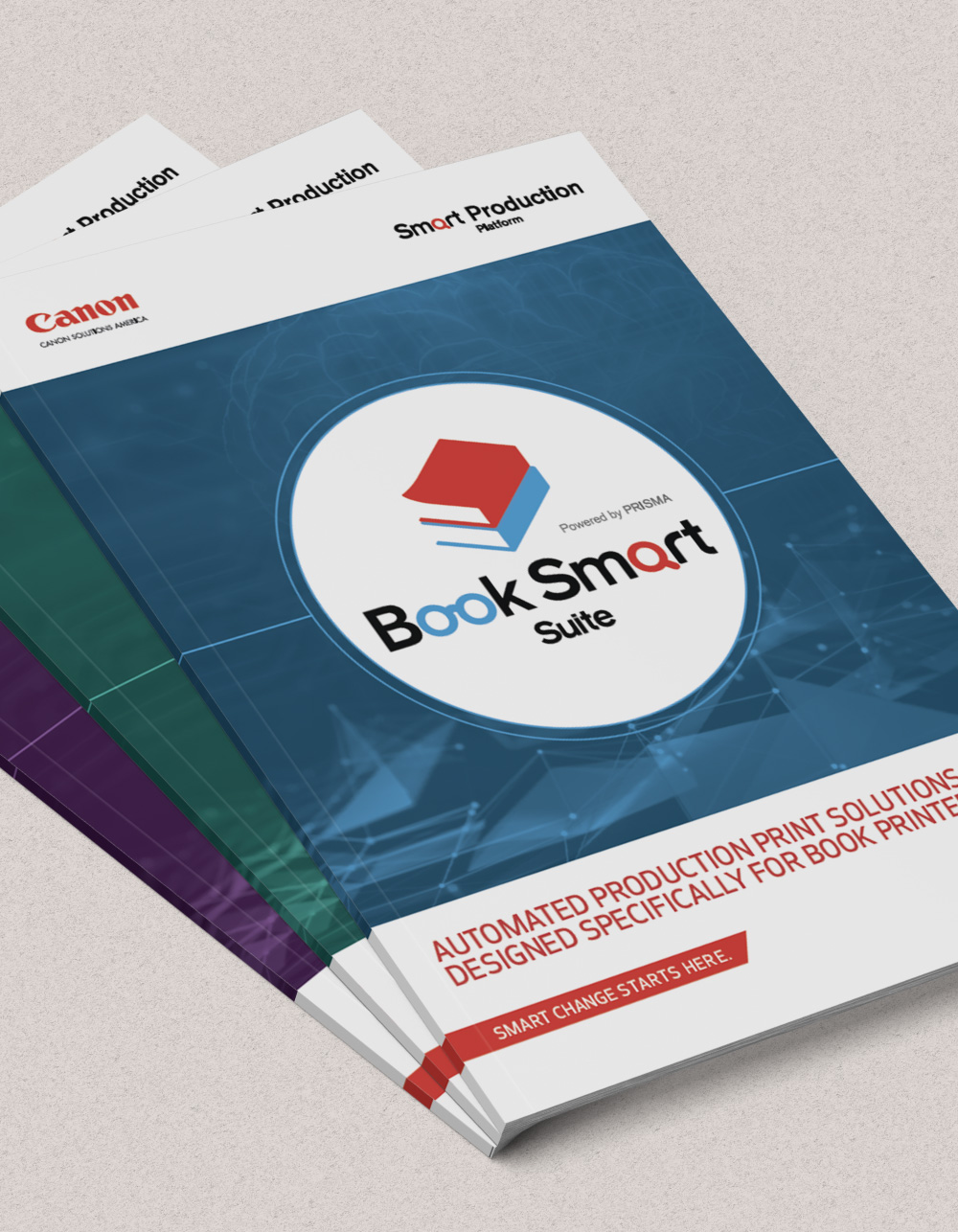 stack of three booklets