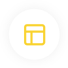webdev-grid icon of a website diagram on top of a white circle